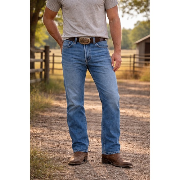 Wrangler Other - Wrangler George Strait‎ Cowboy Cut Slim Fit Jeans 936GSHD Medium Wash 32x27 Mens